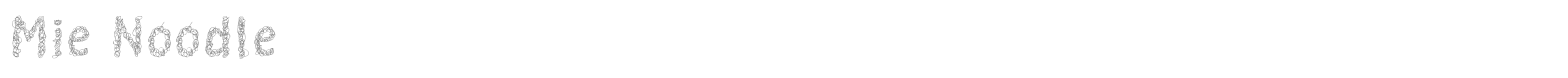 Mie Noodle font preview
